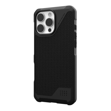 Чехол с поддержкой MAGSAFE Uag Metropolis LT ткань Kevlar для iPhone 16 Pro Max 6.9", цвет черный  (Kevlar Black) Чехол с поддержкой MAGSAFE Uag Metropolis LT ткань Kevlar для iPhone 16 Pro Max 6.9", цвет черный  (Kevlar Black)