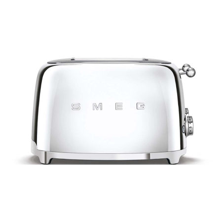Тостер на 4 ломтика SMEG 50s style (TSF03SSEU) Хром Тостер на 4 ломтика SMEG 50s style (TSF03SSEU) Хром