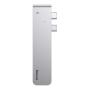 Переходник Baseus для MacBook HUB TB3 C+ (Dual Type-C to USB3.0/HDMI/Type-C) (CAHUB-B0G) Deep Grey, темно-серый Переходник Baseus для MacBook HUB TB3 C+ (Dual Type-C to USB3.0/HDMI/Type-C) (CAHUB-B0G) Deep Grey, темно-серый