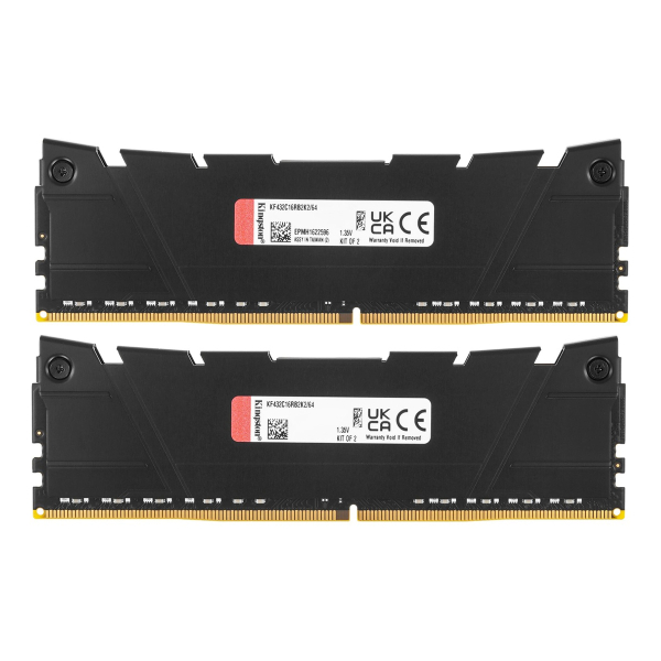 Оперативная память Kingston Fury Renegade (KF432C16RB2K2/64) DDR4 64GB 3200MHz CL16 DIMM 2x32 RGB Dual Rank