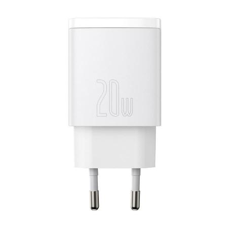 Зарядное устройство Baseus Compact Quick Charger U+C 20W EU (CCXJ-B02) Белый Зарядное устройство Baseus Compact Quick Charger U+C 20W EU (CCXJ-B02) Белый