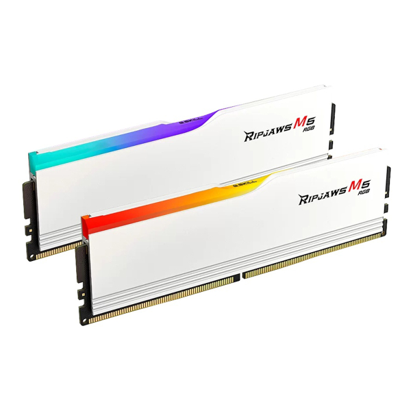 Оперативная память G.SKILL Ripjaws M5 RGB (F5 5200J4040A16GX2 RM5RW) DDR5 32GB 5200MHz CL40 UDIMM 2x16GB RGB White