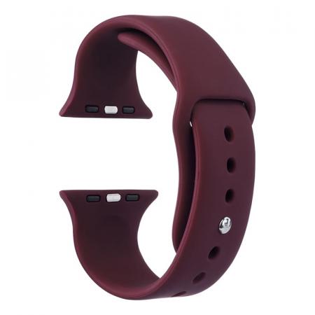 Силиконовый ремешок для Apple Watch 42/44/45 мм Marsala Силиконовый ремешок для Apple Watch 42/44/45 мм Marsala
