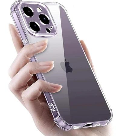 Противоударный чехол для Apple iPhone 15 Pro Max с защитой камер Прозрачный Противоударный чехол для Apple iPhone 15 Pro Max с защитой камер Прозрачный