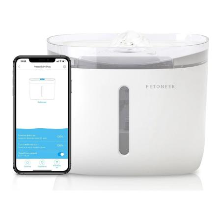Автопоилка для животных Xiaomi Smart Pet Fountain Petoneer Fresco Mini Plus (WF004) Белый Автопоилка для животных Xiaomi Smart Pet Fountain Petoneer Fresco Mini Plus (WF004) Белый