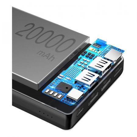 Внешний аккумулятор Baseus Fast charge 15W Mini JA 20000mAh (PPJAN-B01) Черный Внешний аккумулятор Baseus Fast charge 15W Mini JA 20000mAh (PPJAN-B01) Черный