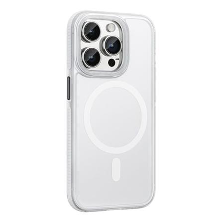 Чехол hoco. DROP PROOF Magnetic Smartphone Case для Apple iPhone 15 Pro Прозрачный белый Чехол hoco. DROP PROOF Magnetic Smartphone Case для Apple iPhone 15 Pro Прозрачный белый