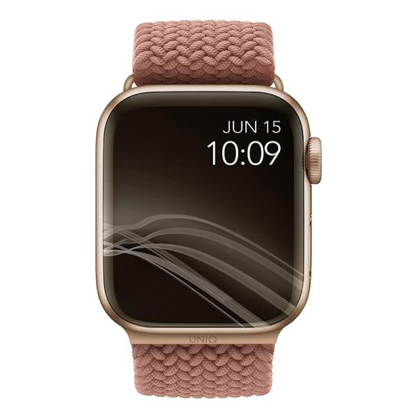 Ремешок для Apple Watch 42/44/45 mm UNIQ ASPEN Strap Braided (44MM-ASPPNK) Розовый