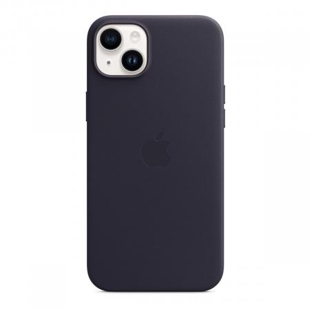 Чехол Leather Case MagSafe для Apple iPhone 14 Plus «Ink» Синий Чехол Leather Case MagSafe для Apple iPhone 14 Plus «Ink» Синий