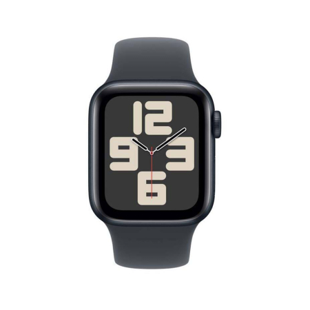 Apple Watch SE (2024), 40 мм корпус из алюминия цвета «Midnight», ремешок Sport Band размера M/L цвета «Midnight»