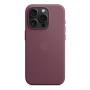 Чехол FineWoven Case для Apple iPhone 15 Pro с MagSafe Mulberry, фиолетовый Чехол FineWoven Case для Apple iPhone 15 Pro с MagSafe Mulberry, фиолетовый