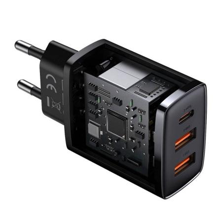 Сетевое зарядное устройство Baseus Compact max 30 Вт 2U+C CCXJ-E01 (CCCP30UE-A) Черный Сетевое зарядное устройство Baseus Compact max 30 Вт 2U+C CCXJ-E01 (CCCP30UE-A) Черный