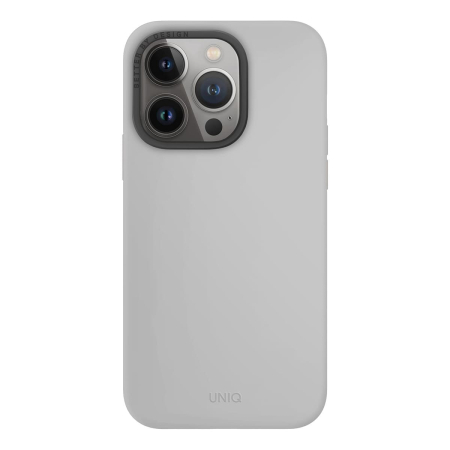Чехол для iPhone 15 Pro с MagSafe UNIQ Lino (IP6.1P(2023)-LINOHMCGRY) Chalk Grey Чехол для iPhone 15 Pro с MagSafe UNIQ Lino (IP6.1P(2023)-LINOHMCGRY) Chalk Grey