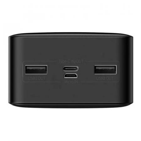 Внешний аккумулятор Baseus Bipow Digital Display Power Bank 30000mAh 15W PPDML-K01 (PPBD30) Черный Внешний аккумулятор Baseus Bipow Digital Display Power Bank 30000mAh 15W PPDML-K01 (PPBD30) Черный