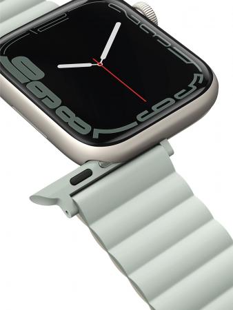 Ремешок UNIQ для Apple Watch 42/44/45/49 мм Revix reversible Magnetic (45MM-REVSAGBEG) Зеленый/Бежевый Ремешок UNIQ для Apple Watch 42/44/45/49 мм Revix reversible Magnetic (45MM-REVSAGBEG) Зеленый/Бежевый