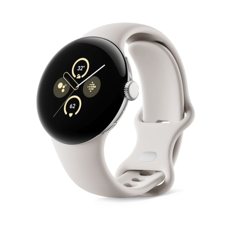 Часы Pixel Watch 2, 41 мм, Wi-Fi, Silver/Porcelain, серебристый