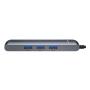 Переходник Baseus для MacBook HUB Mechanical eye 6в1 (USB/HDMI/Type-C/RJ45) (CAHUB-J0G) Deep Grey, темно-серый Переходник Baseus для MacBook HUB Mechanical eye 6в1 (USB/HDMI/Type-C/RJ45) (CAHUB-J0G) Deep Grey, темно-серый