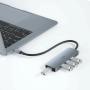 USB Хаб WiWU Alpha 541BC 5в1 Type C to 3xUSB 2.0 + USB 3.0 + Type C PD 60 Вт (A541BC) Серый USB Хаб WiWU Alpha 541BC 5в1 Type C to 3xUSB 2.0 + USB 3.0 + Type C PD 60 Вт (A541BC) Серый