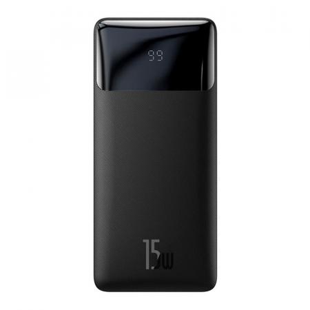 Внешний аккумулятор Baseus Bipow Digital Display Power Bank 10000mAh 15W PPBD10 (PPDML-l01) Черный Внешний аккумулятор Baseus Bipow Digital Display Power Bank 10000mAh 15W PPBD10 (PPDML-l01) Черный