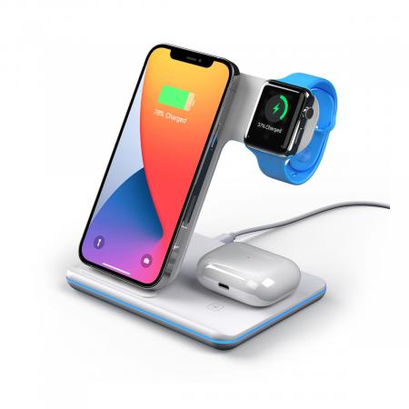 Зарядная станция Deppa 3в1 Charging Stand Neo 20W (24017) White, белый Зарядная станция Deppa 3в1 Charging Stand Neo 20W (24017) White, белый