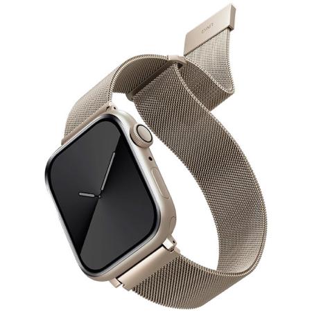 Ремешок UNIQ для Apple Watch 41/40/38 мм Dante Strap Mesh Steel (41MM-DANSLGT) Starlight Ремешок UNIQ для Apple Watch 41/40/38 мм Dante Strap Mesh Steel (41MM-DANSLGT) Starlight