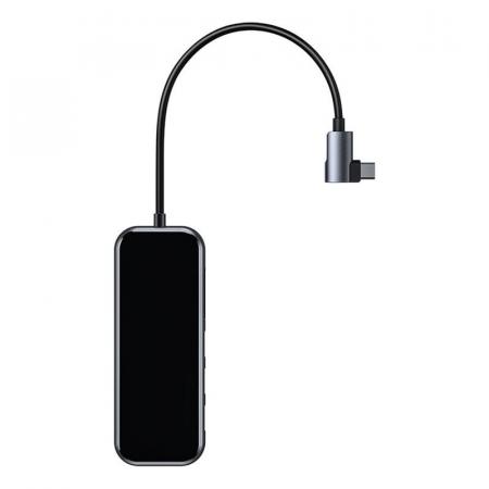 Переходник Baseus для MacBook HUB Multifunctional (Type-C to 3xUSB3.0+HD4K+SD/TF+PD) (CAHUB-CZ0G) Deep Grey, темно-серый Переходник Baseus для MacBook HUB Multifunctional (Type-C to 3xUSB3.0+HD4K+SD/TF+PD) (CAHUB-CZ0G) Deep Grey, темно-серый