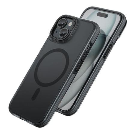 Чехол hoco. DROP PROOF Magnetic Smartphone Case для Apple iPhone 15 Прозрачный черный Чехол hoco. DROP PROOF Magnetic Smartphone Case для Apple iPhone 15 Прозрачный черный