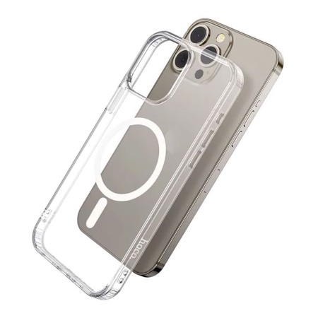 Чехол hoco. Magnetic Smartphone CASE для Apple iPhone 15 Pro Max Прозрачный Чехол hoco. Magnetic Smartphone CASE для Apple iPhone 15 Pro Max Прозрачный