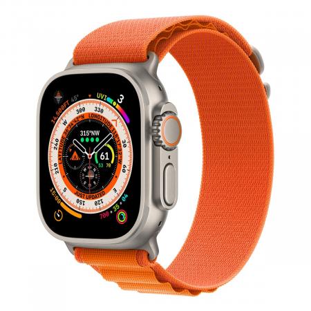 Ремешок WiWU Alpine Loop для Apple Watch Ultra 42/44/45/49 мм Оранжевый Ремешок WiWU Alpine Loop для Apple Watch Ultra 42/44/45/49 мм Оранжевый