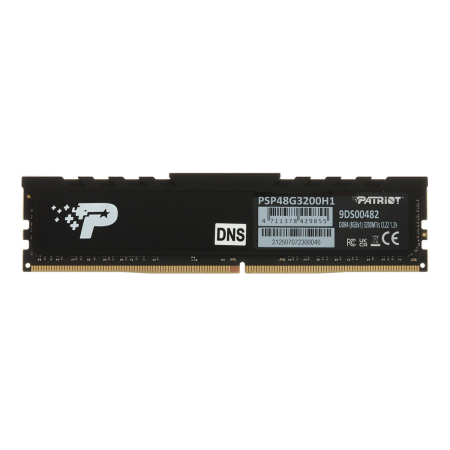 Оперативная память Patriot (PSP48G3200H1) DDR4 8GB 3200MHz CL22 UDIMM 1x8GB