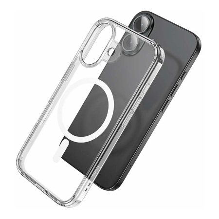 Чехол для Apple iPhone 17 hoco Magnetic Smartphone CASE Прозрачный Чехол для Apple iPhone 17 hoco Magnetic Smartphone CASE Прозрачный