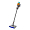 Пылесос Dyson V12S Detect Slim Submarine Yellow/Nickel, серебристый
