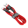 USB кабель Baseus разъем Lightning (CALKLF-B19) Красный/Черный USB кабель Baseus разъем Lightning (CALKLF-B19) Красный/Черный