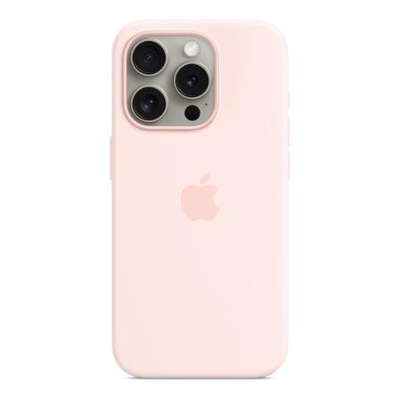 Чехол Silicone Case для Apple iPhone 15 Pro с MagSafe (original) Light Pink, светло-розовый Чехол Silicone Case для Apple iPhone 15 Pro с MagSafe (original) Light Pink, светло-розовый