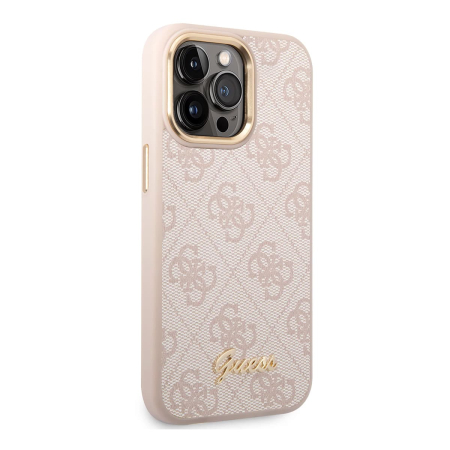 Чехол Guess для iPhone 14 CG Mobile PU 4G Script metal logo Hard (GUHCP14SHG4SHP) Розовый Чехол Guess для iPhone 14 CG Mobile PU 4G Script metal logo Hard (GUHCP14SHG4SHP) Розовый