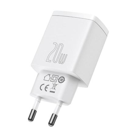 Зарядное устройство Baseus Compact Quick Charger U+C 20W EU (CCXJ-B02) Белый Зарядное устройство Baseus Compact Quick Charger U+C 20W EU (CCXJ-B02) Белый