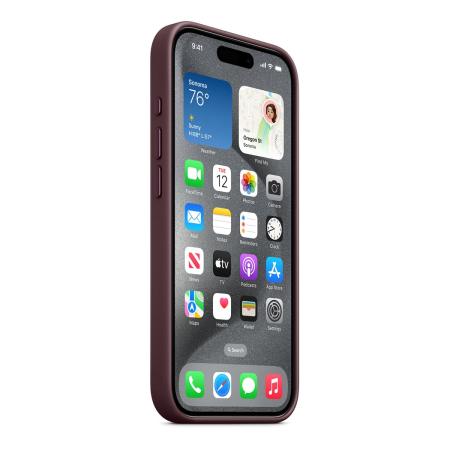 Чехол FineWoven Case для Apple iPhone 15 Pro с MagSafe Mulberry, фиолетовый Чехол FineWoven Case для Apple iPhone 15 Pro с MagSafe Mulberry, фиолетовый