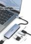 USB Хаб WiWU Alpha 541BC 5в1 Type C to 3xUSB 2.0 + USB 3.0 + Type C PD 60 Вт (A541BC) Серый USB Хаб WiWU Alpha 541BC 5в1 Type C to 3xUSB 2.0 + USB 3.0 + Type C PD 60 Вт (A541BC) Серый