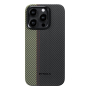 Чехол для iPhone 15 Pro Max Pitaka Fusion Weaving MagEZ Case 4, Overture, кевлар (арамид) (FO1501PM) Черный/зеленый Чехол для iPhone 15 Pro Max Pitaka Fusion Weaving MagEZ Case 4, Overture, кевлар (арамид) (FO1501PM) Черный/зеленый