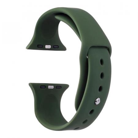 Силиконовый ремешок для Apple Watch 42/44/45 мм Темно-зеленый Силиконовый ремешок для Apple Watch 42/44/45 мм Темно-зеленый