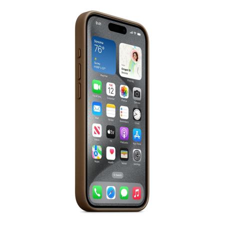 Чехол FineWoven Case для Apple iPhone 15 Pro с MagSafe Taupe, бежевый Чехол FineWoven Case для Apple iPhone 15 Pro с MagSafe Taupe, бежевый