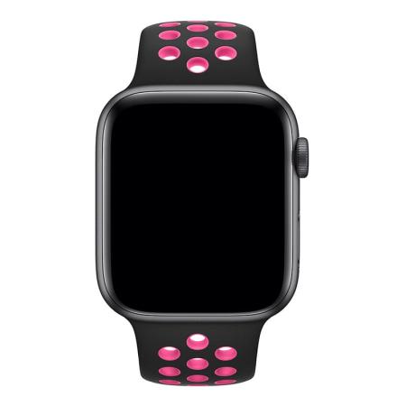 Ремешок Nike+ "Silicone Sport Band" Apple Watch 42/44 мм Черно-розовый Ремешок Nike+ "Silicone Sport Band" Apple Watch 42/44 мм Черно-розовый
