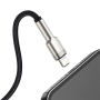 Кабель Baseus Cafule Series Metal Data Cable USB to iP 2,4A, 0,25 м (CALJK-01) Чёрный Кабель Baseus Cafule Series Metal Data Cable USB to iP 2,4A, 0,25 м (CALJK-01) Чёрный