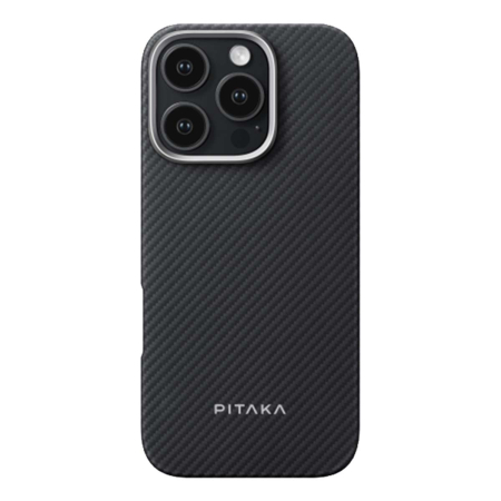 Арамидный чехол для iPhone 16 Pro Max с MagSafe Pitaka Moment PitaTap Ultra-Slim Case (KI1601PMA) Арамидный чехол для iPhone 16 Pro Max с MagSafe Pitaka Moment PitaTap Ultra-Slim Case (KI1601PMA)