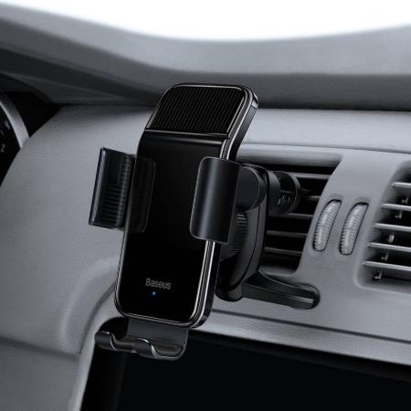 Автомобильный держатель Baseus Smart Solar Power Wireless Car Mount Electric Holder (SUZG000001) Черный Автомобильный держатель Baseus Smart Solar Power Wireless Car Mount Electric Holder (SUZG000001) Черный