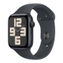 Apple Watch SE (2024), 44 мм корпус из алюминия цвета «Midnight», ремешок Sport Band размера S/M цвета «Midnight» Apple Watch SE (2024), 44 мм корпус из алюминия цвета «Midnight», ремешок Sport Band размера S/M цвета «Midnight»