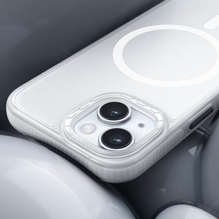 Чехол hoco. DROP PROOF Magnetic Smartphone Case для Apple iPhone 15 Plus Прозрачный белый Чехол hoco. DROP PROOF Magnetic Smartphone Case для Apple iPhone 15 Plus Прозрачный белый