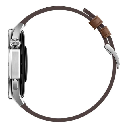 Часы HUAWEI Watch GT 5 Silver, 46 мм, цвет корпуса серебряный, цвет ремешка коричневый Часы HUAWEI Watch GT 5 Silver, 46 мм, цвет корпуса серебряный, цвет ремешка коричневый