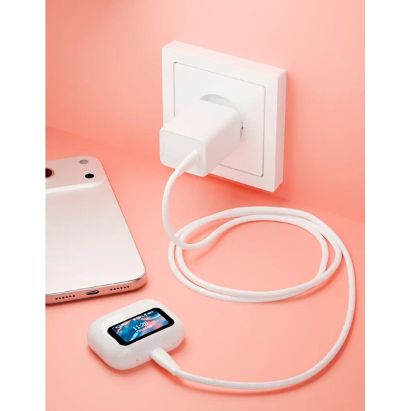 Дата-кабель VLP LITE Color Line USB-C to Lightning, 27W, 1 м Белый