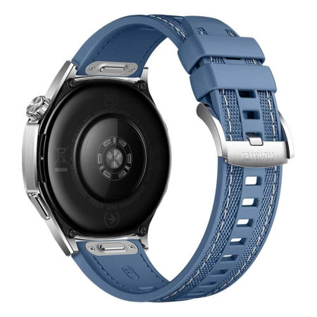 Часы HUAWEI Watch GT 5 Silver, 46 мм, цвет корпуса серебряный, цвет ремешка синий Часы HUAWEI Watch GT 5 Silver, 46 мм, цвет корпуса серебряный, цвет ремешка синий